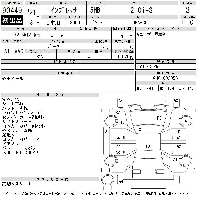 SUBARU IMPREZA