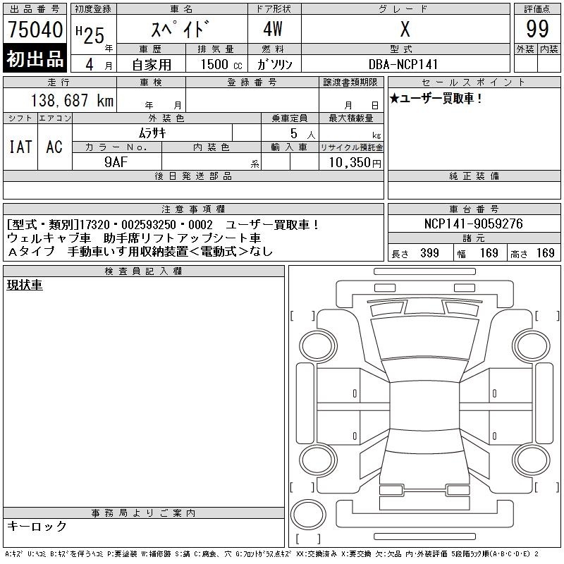 TOYOTA SPADE