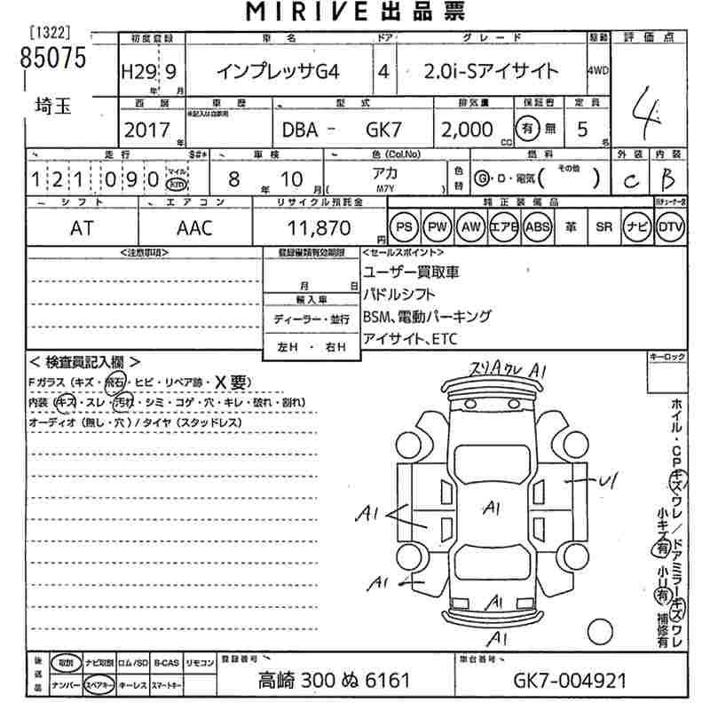 SUBARU IMPREZA