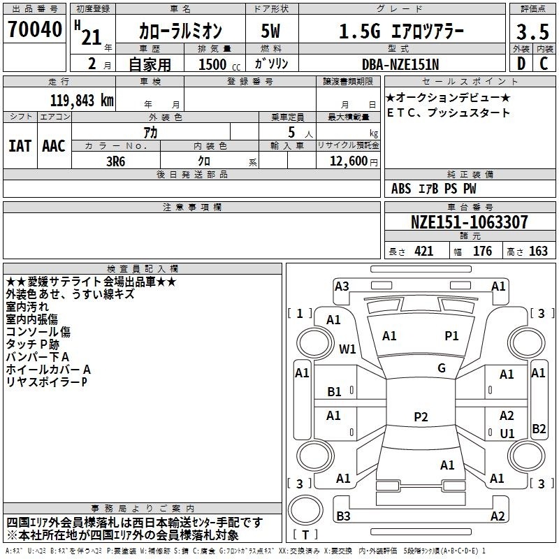 TOYOTA COROLLA RUMION