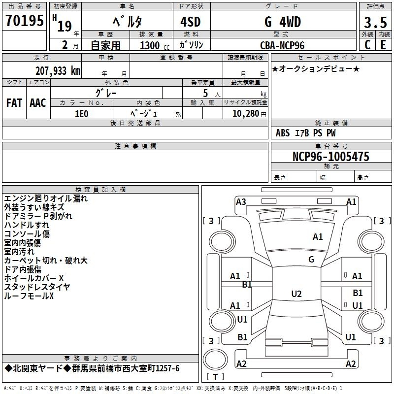 TOYOTA BELTA