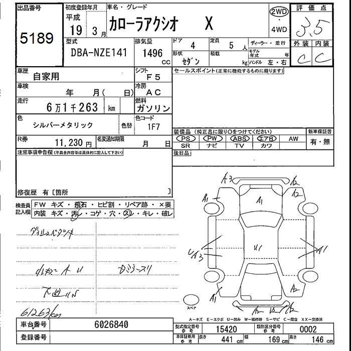 TOYOTA COROLLA AXIO