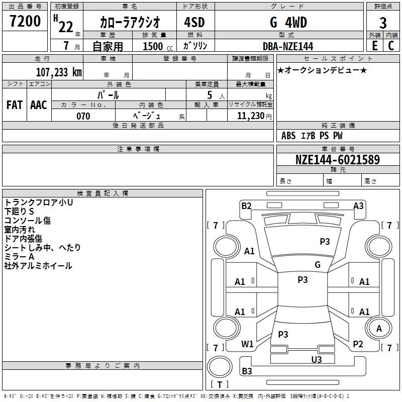 TOYOTA COROLLA AXIO