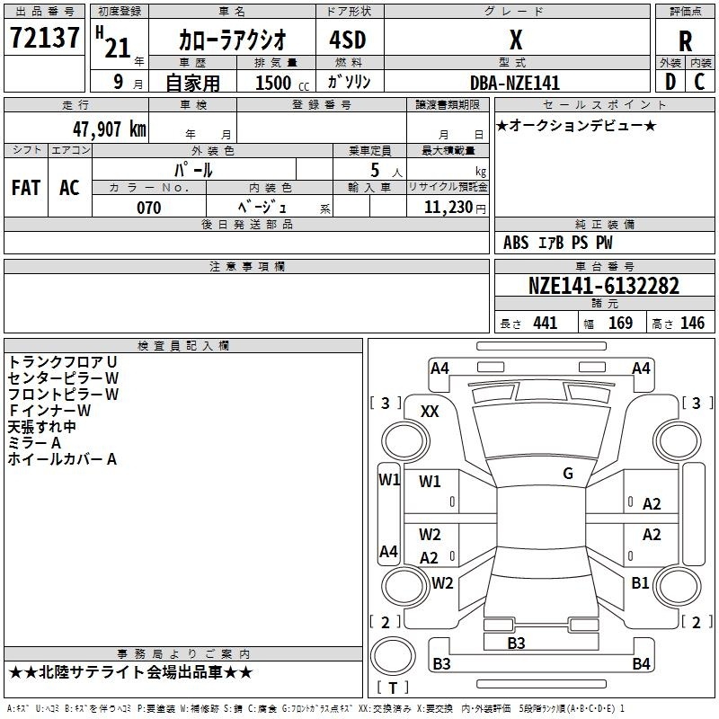 TOYOTA COROLLA AXIO