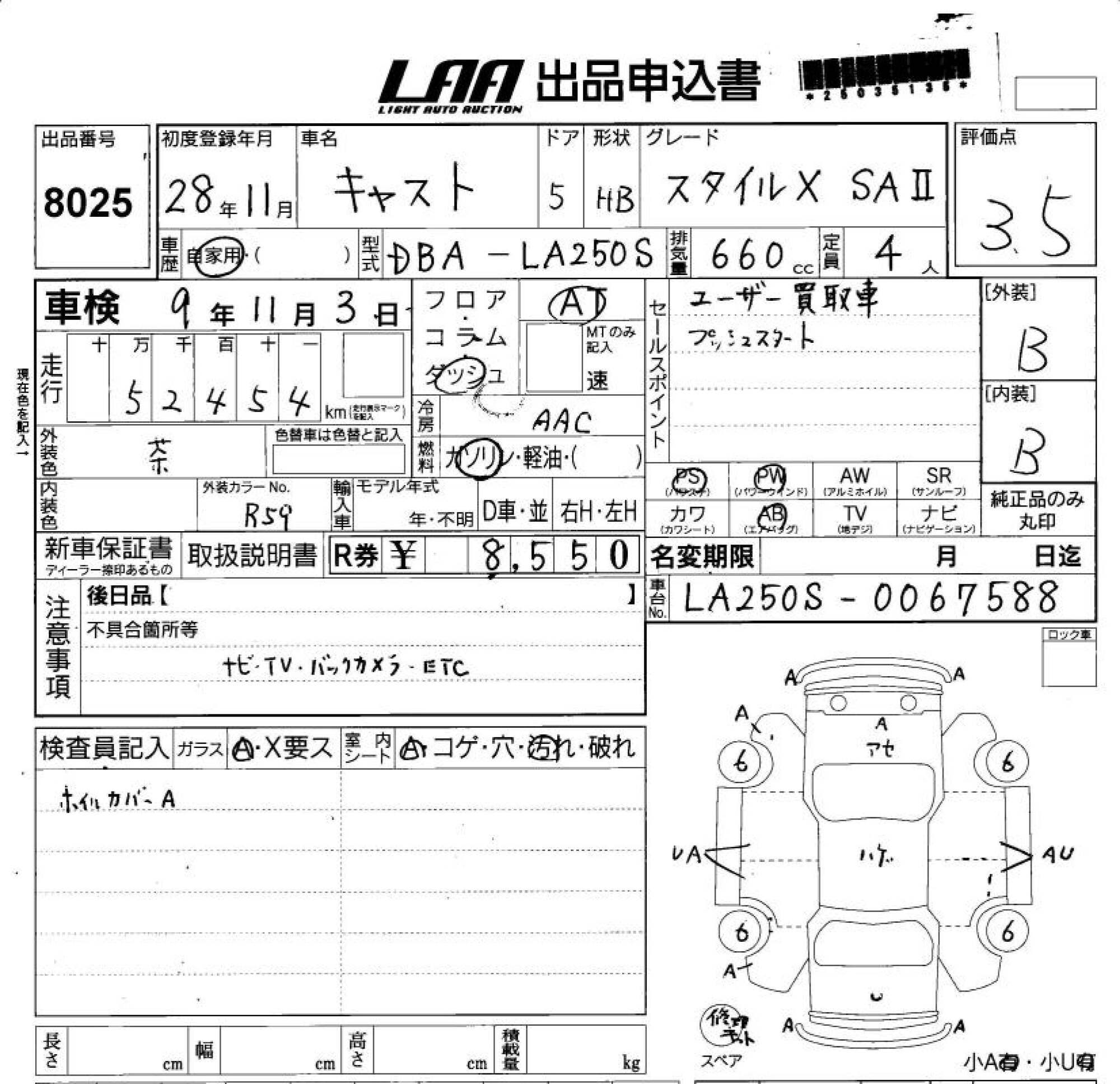 DAIHATSU CAST