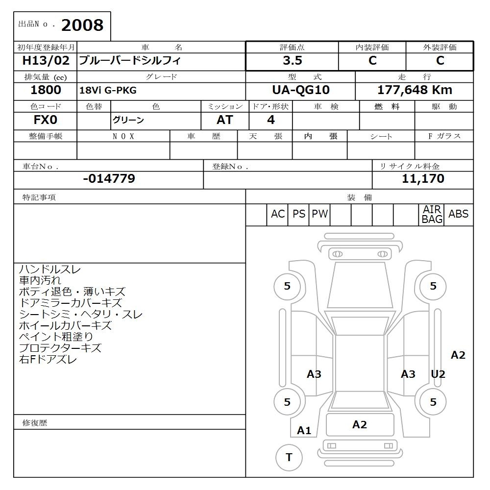 NISSAN BLUEBIRD SYLPHY