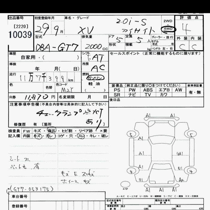 SUBARU XV