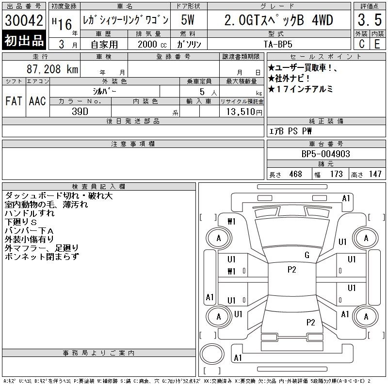 SUBARU LEGACY