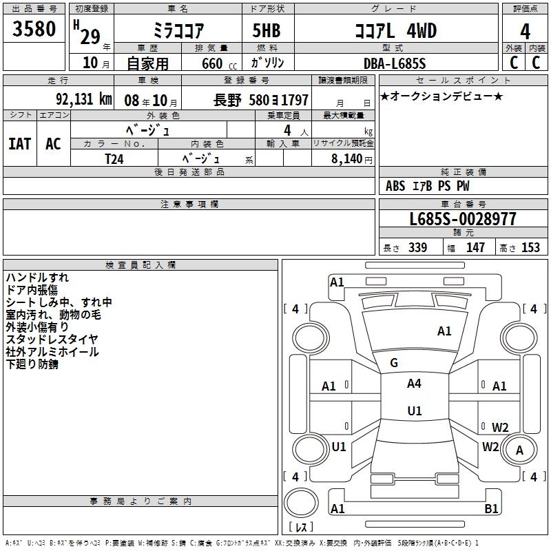 DAIHATSU MIRA COCOA
