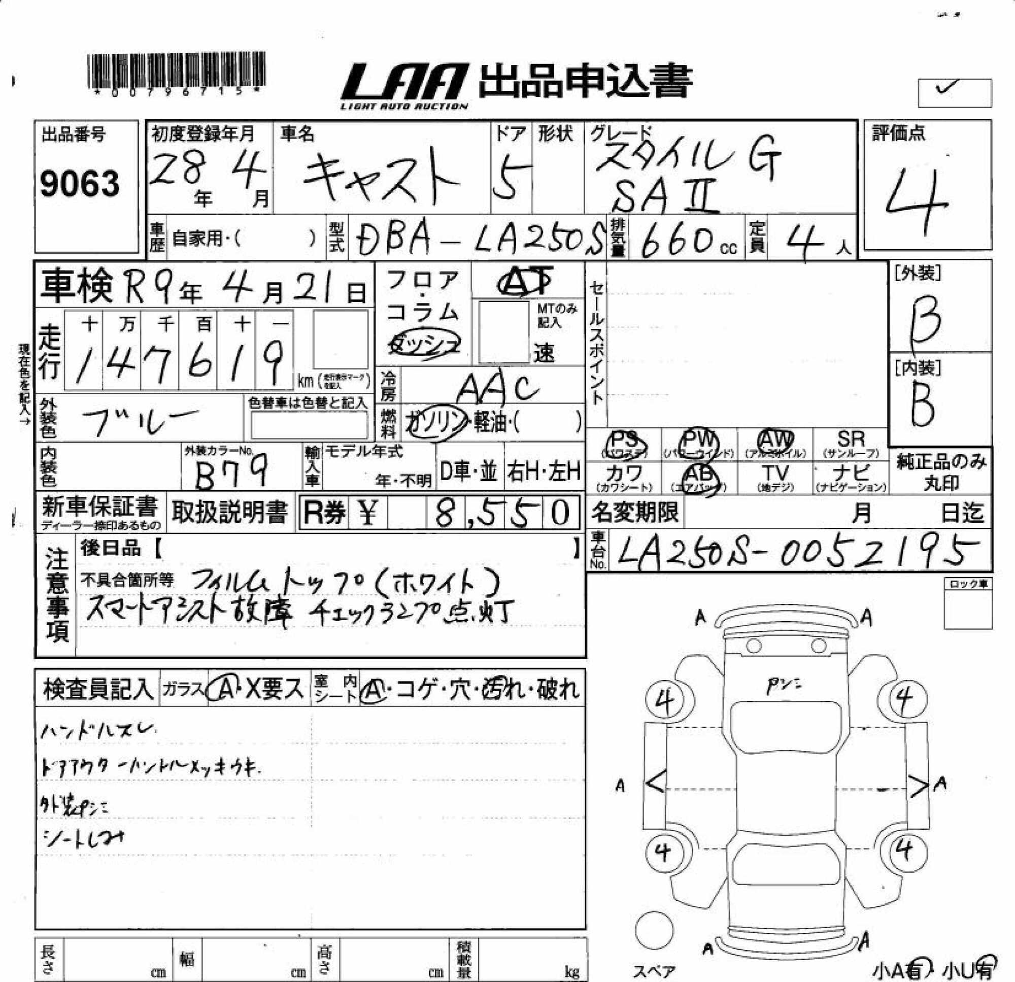 DAIHATSU CAST
