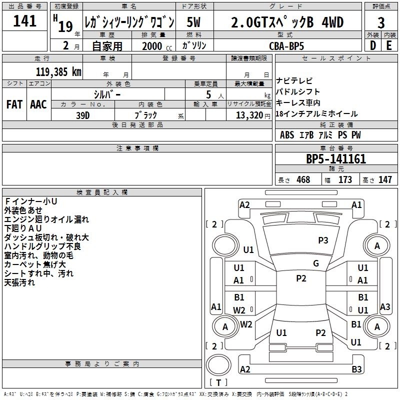 SUBARU LEGACY