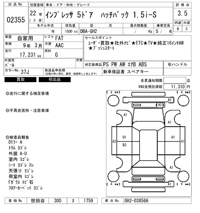 SUBARU IMPREZA