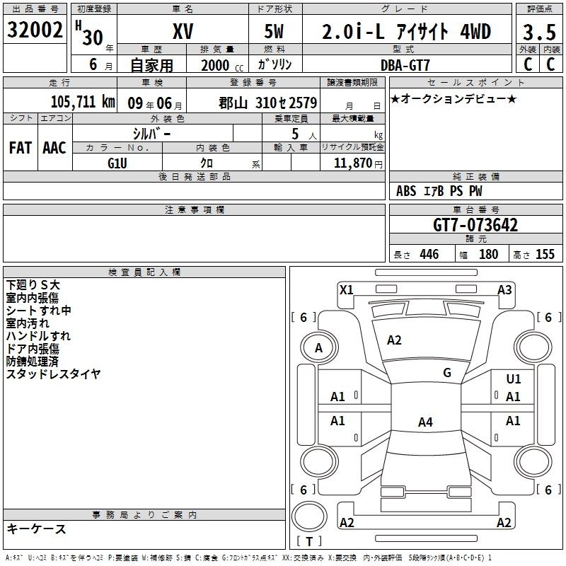 SUBARU XV