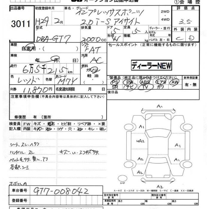 SUBARU XV