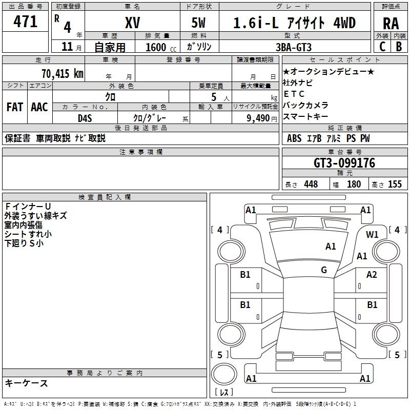 SUBARU XV