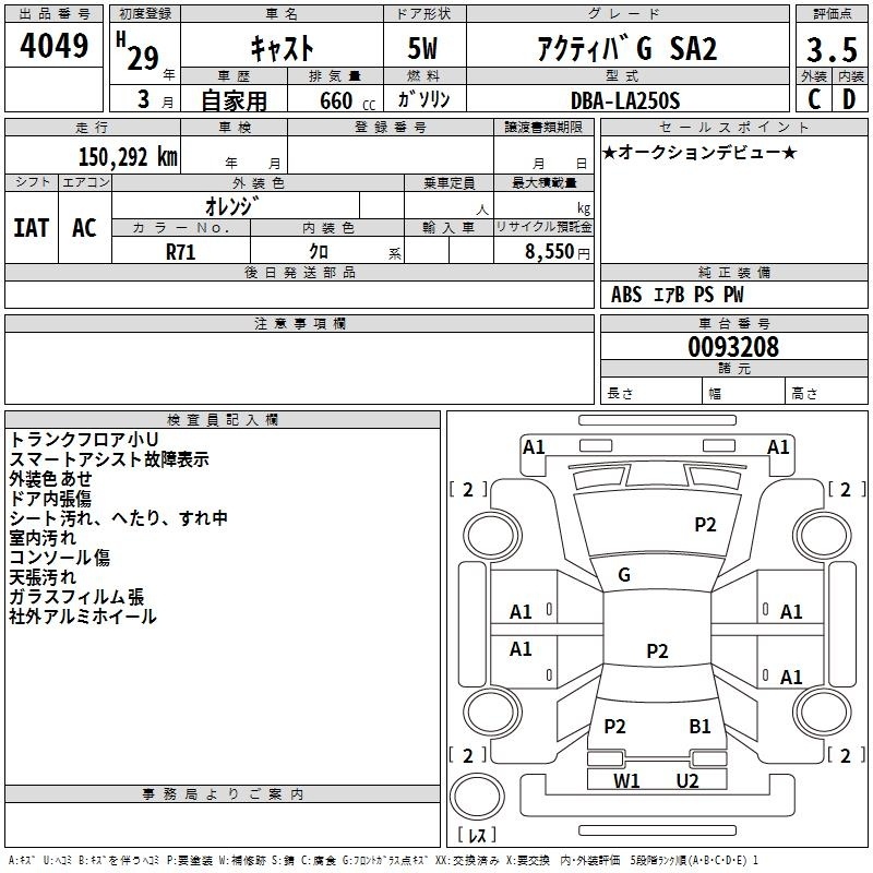 DAIHATSU CAST