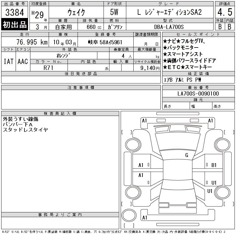 DAIHATSU WAKE