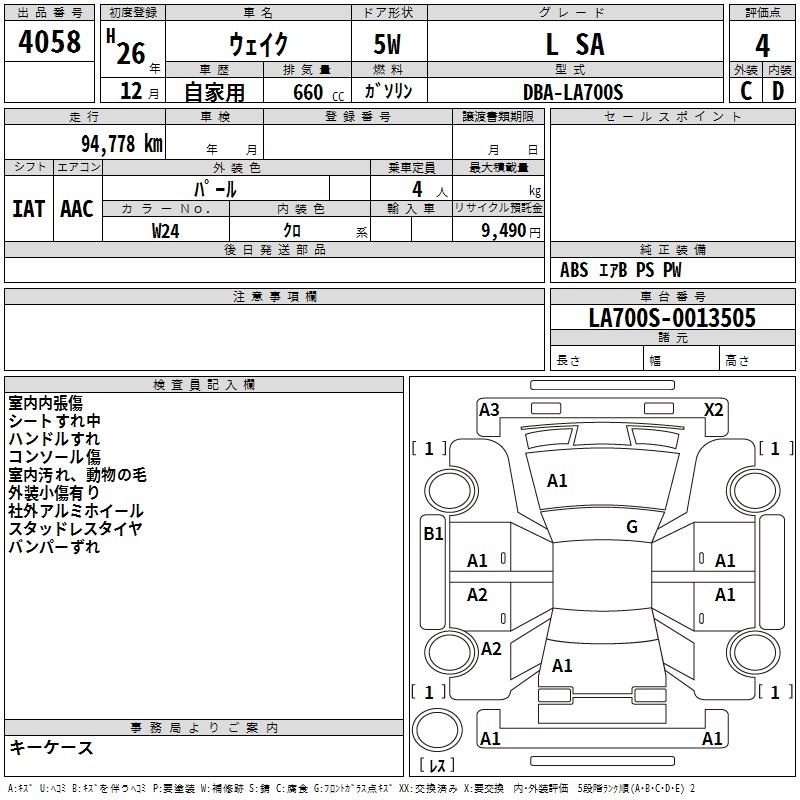 DAIHATSU WAKE