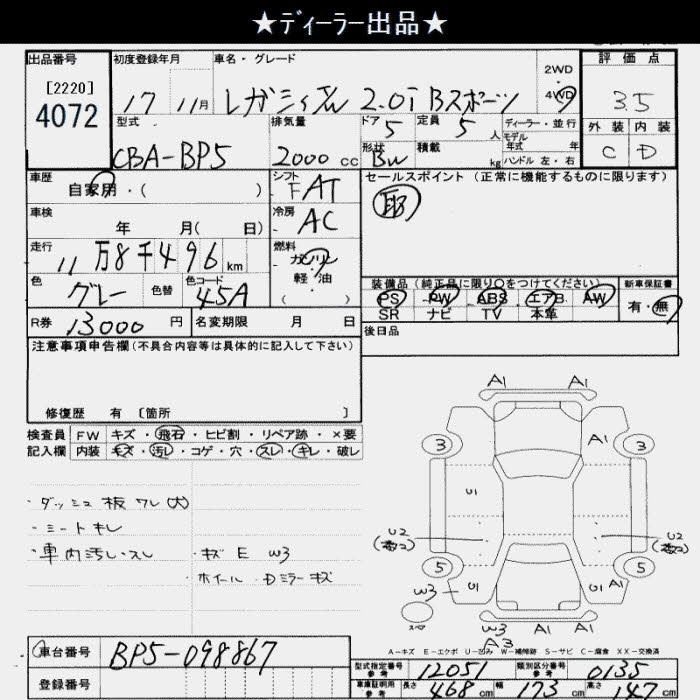 SUBARU LEGACY