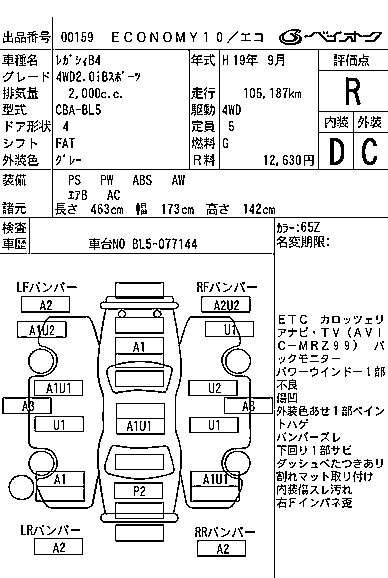SUBARU LEGACY B4