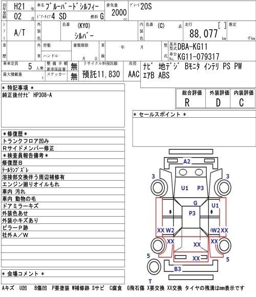 NISSAN BLUEBIRD SYLPHY