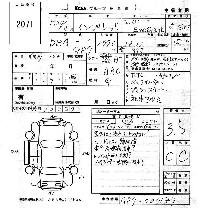 SUBARU XV