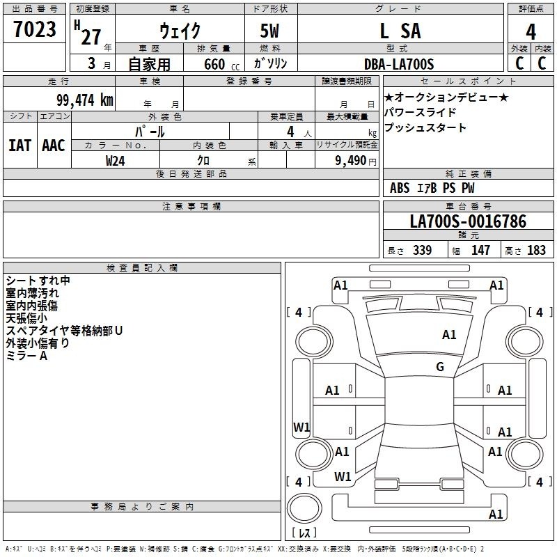 DAIHATSU WAKE