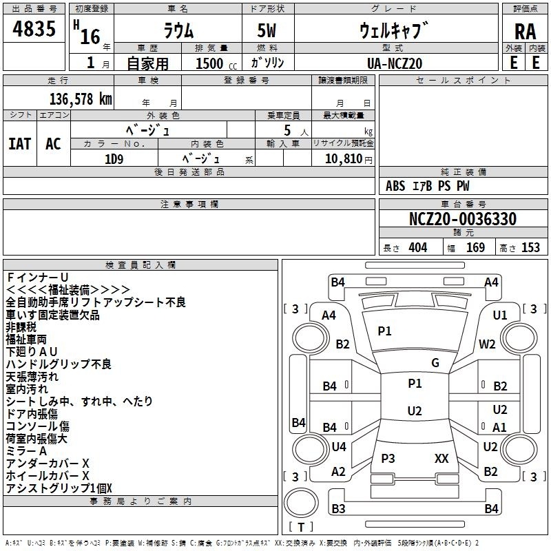 TOYOTA RAUM