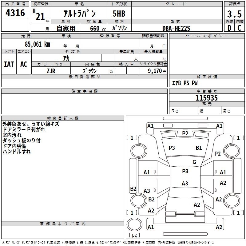 SUZUKI ALTO LAPIN