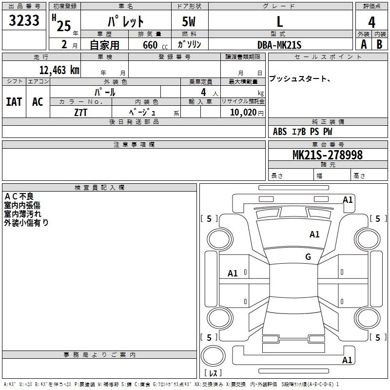 SUZUKI PALETTE