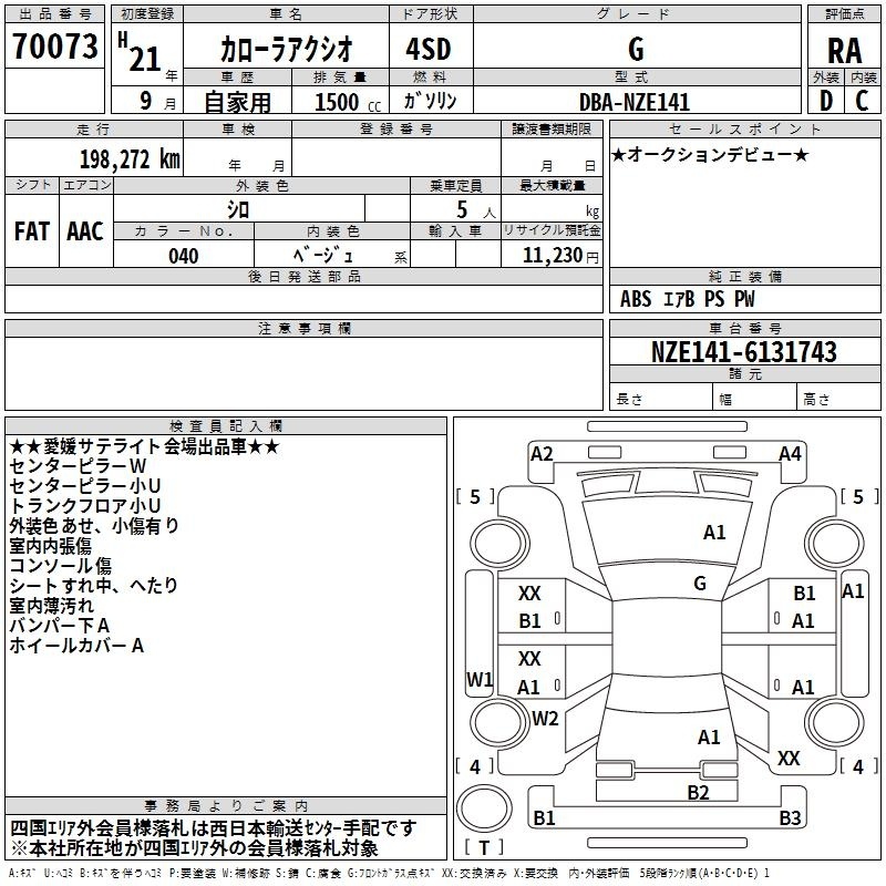 TOYOTA COROLLA AXIO