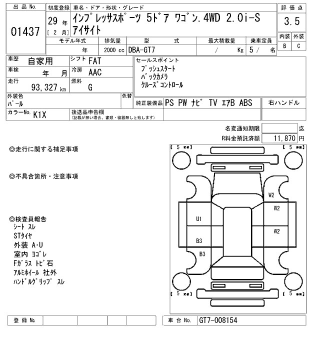 SUBARU XV