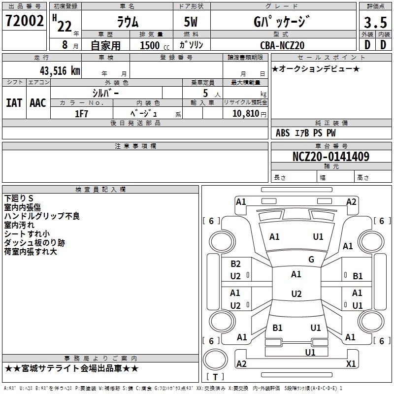 TOYOTA RAUM