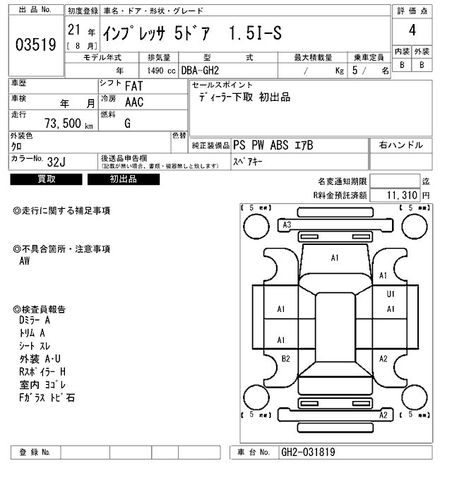 SUBARU IMPREZA