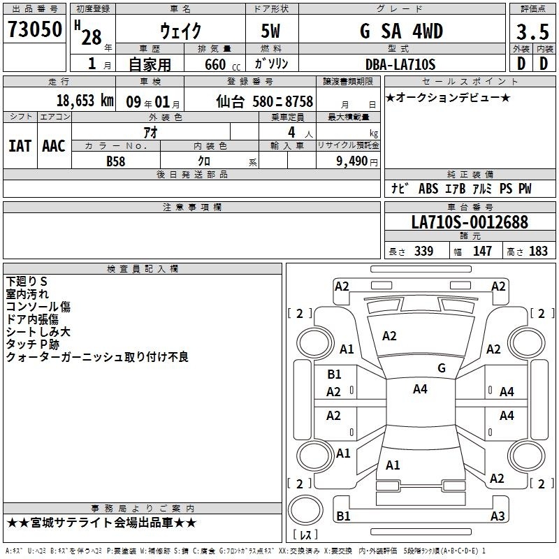 DAIHATSU WAKE