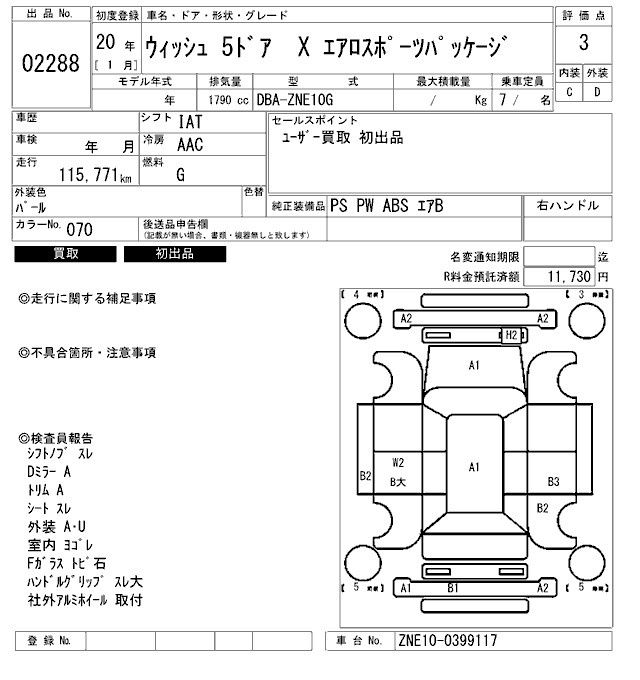 TOYOTA WISH
