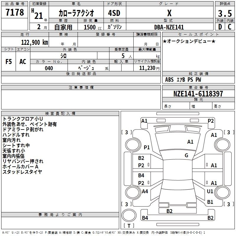 TOYOTA COROLLA AXIO