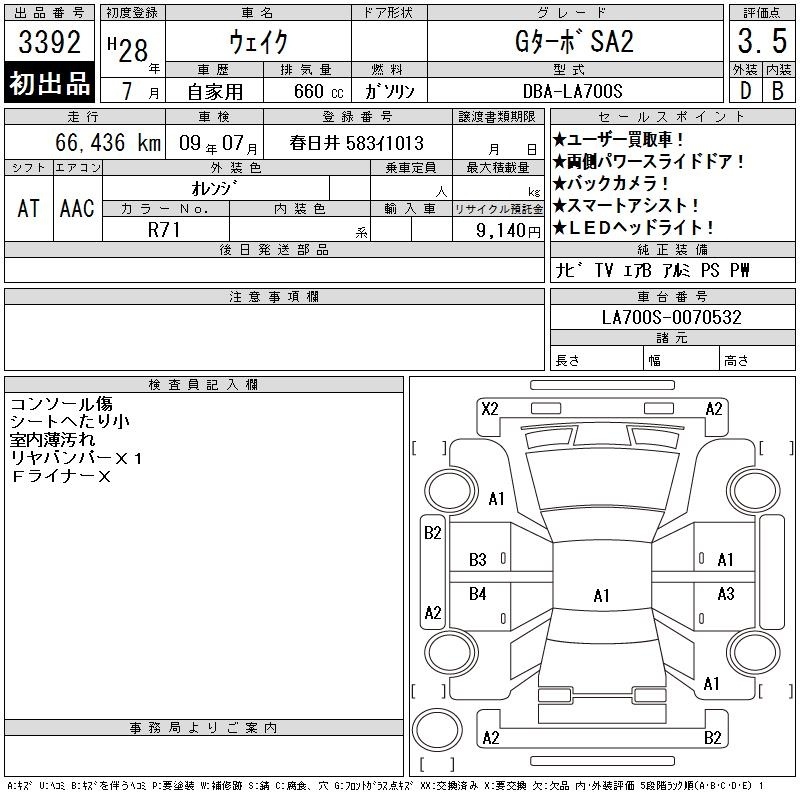 DAIHATSU WAKE