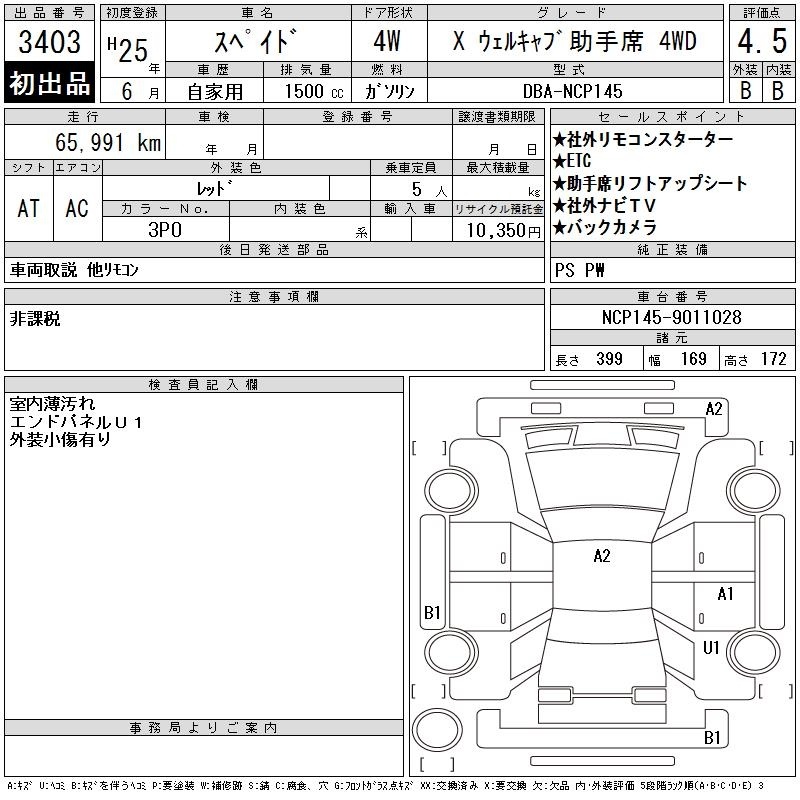 TOYOTA SPADE