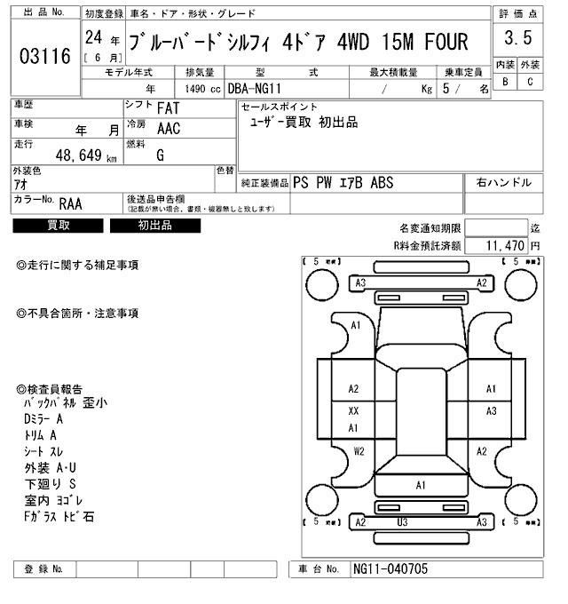 NISSAN BLUEBIRD SYLPHY