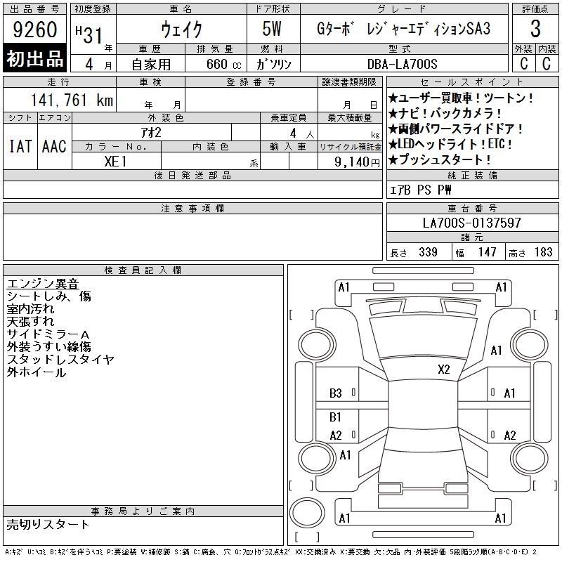 DAIHATSU WAKE
