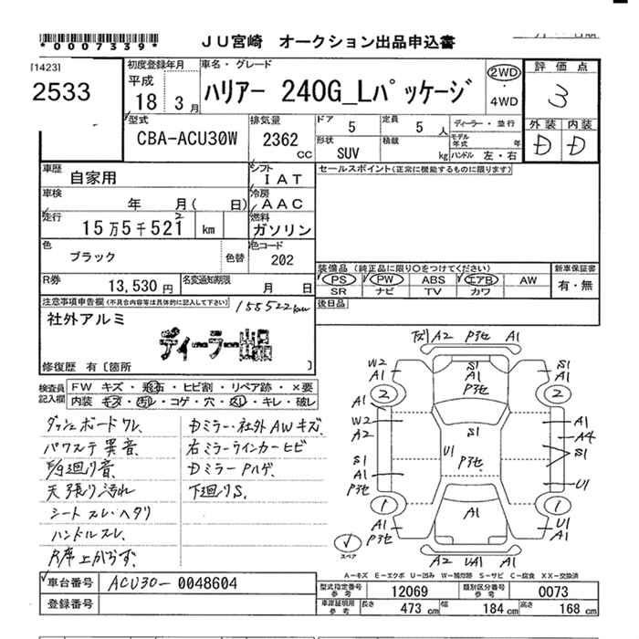 TOYOTA HARRIER