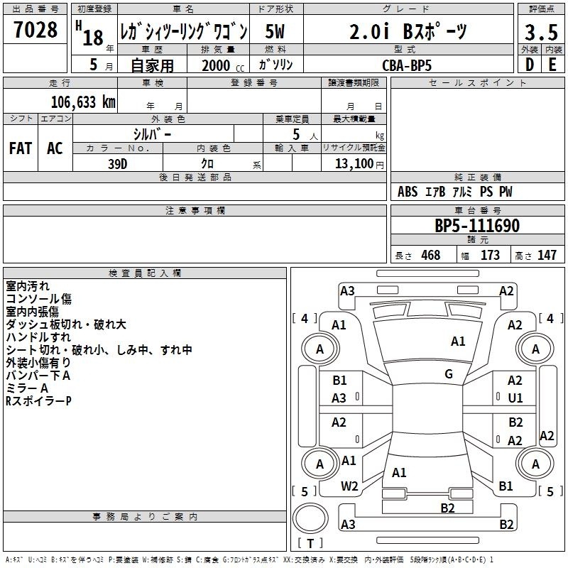 SUBARU LEGACY