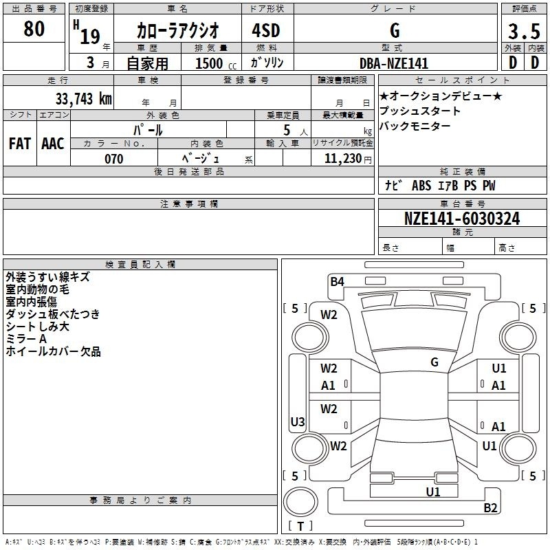 TOYOTA COROLLA AXIO