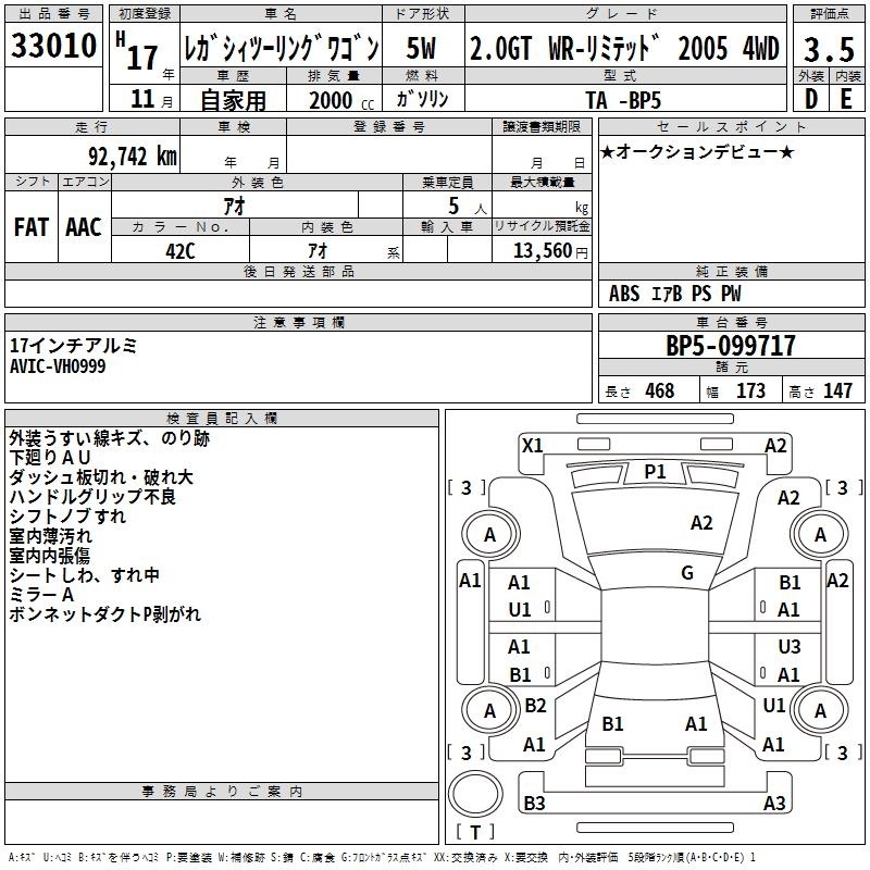 SUBARU LEGACY