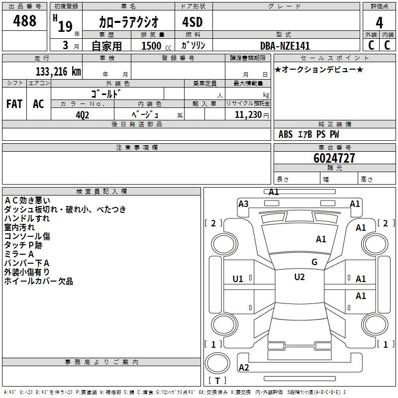 TOYOTA COROLLA AXIO