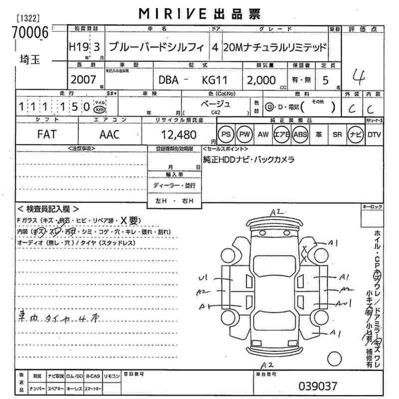 NISSAN BLUEBIRD SYLPHY