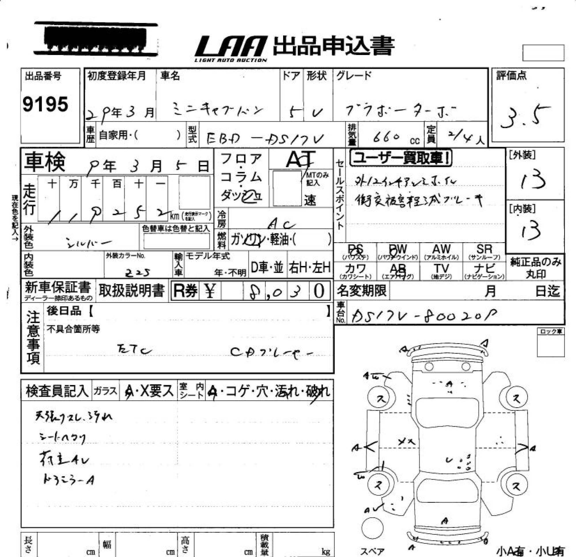 MITSUBISHI MINICAB