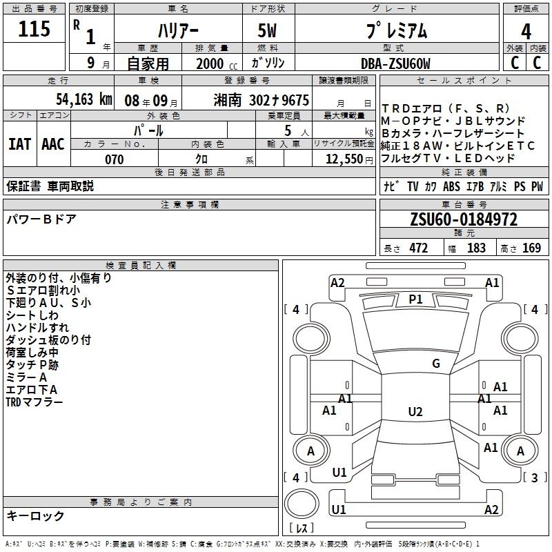 TOYOTA HARRIER