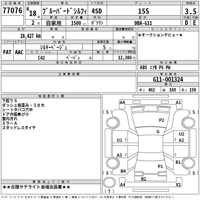 NISSAN BLUEBIRD SYLPHY